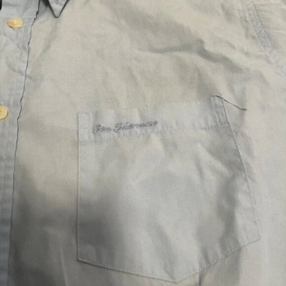 Ben Sherman Button Down Shirt Short Sleeve Light Blue XL Mens Vtg Punk Oi! GBh‎ - Picture 3 of 8